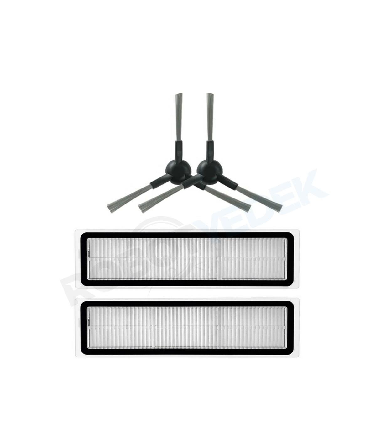 Dreame D9 Max Gen 2 Uyumlu Yedek Hepa Filtre ve Yan Fırça-4 Parça