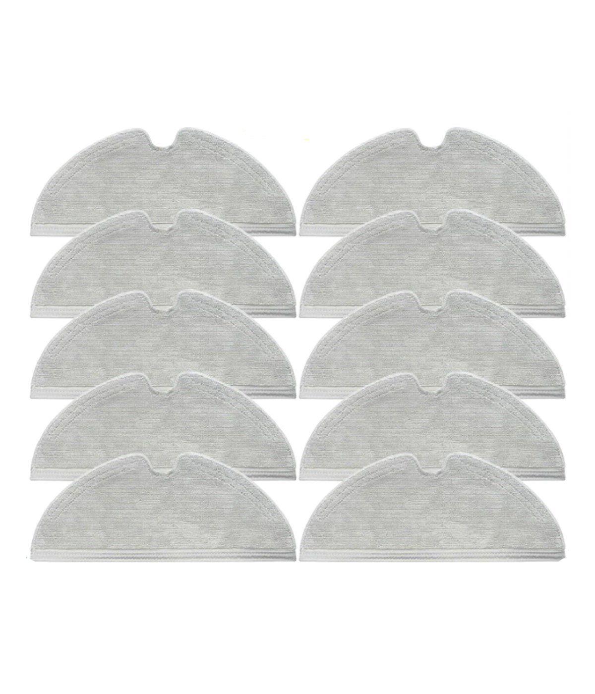 Dreame D9 Max Uyumlu Yüksek Kaliteli 10 Adet Mop-Tam Yüzey Mikrofiber ve Kalın