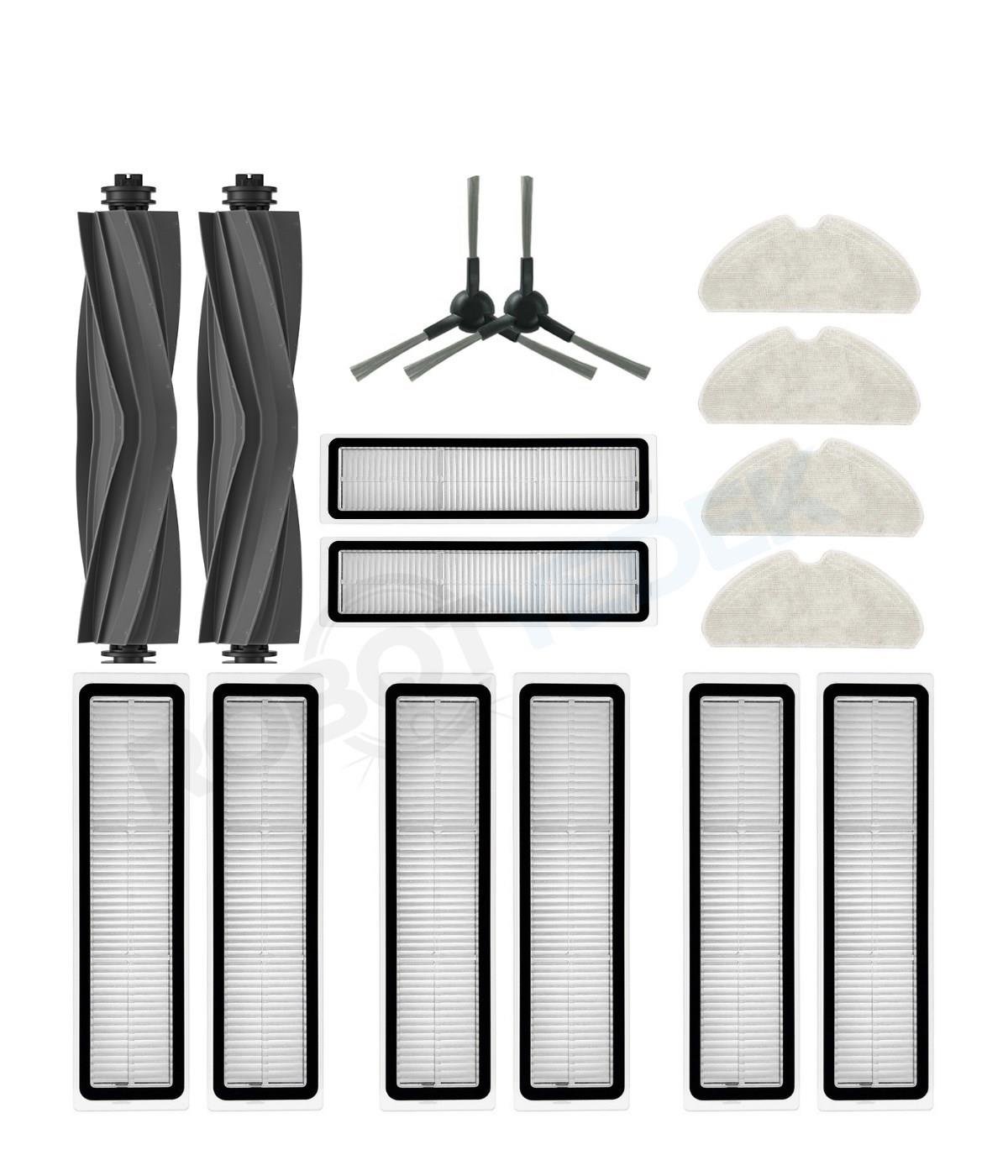 Dreame F10 (RLF11SA) Uyumlu Yedek Silikon Fırça Hepa Filtre Mop Seti-16 Parça