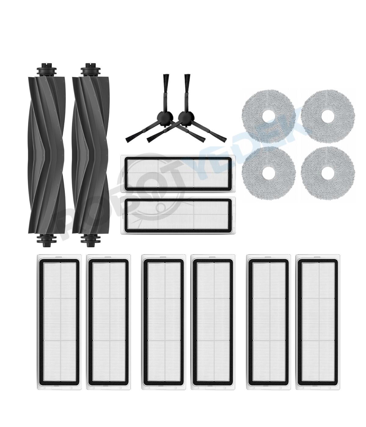 Dreame L20 Ultra Kauçuk Fırça Hepa Filtre Mop Seti-16 Parça