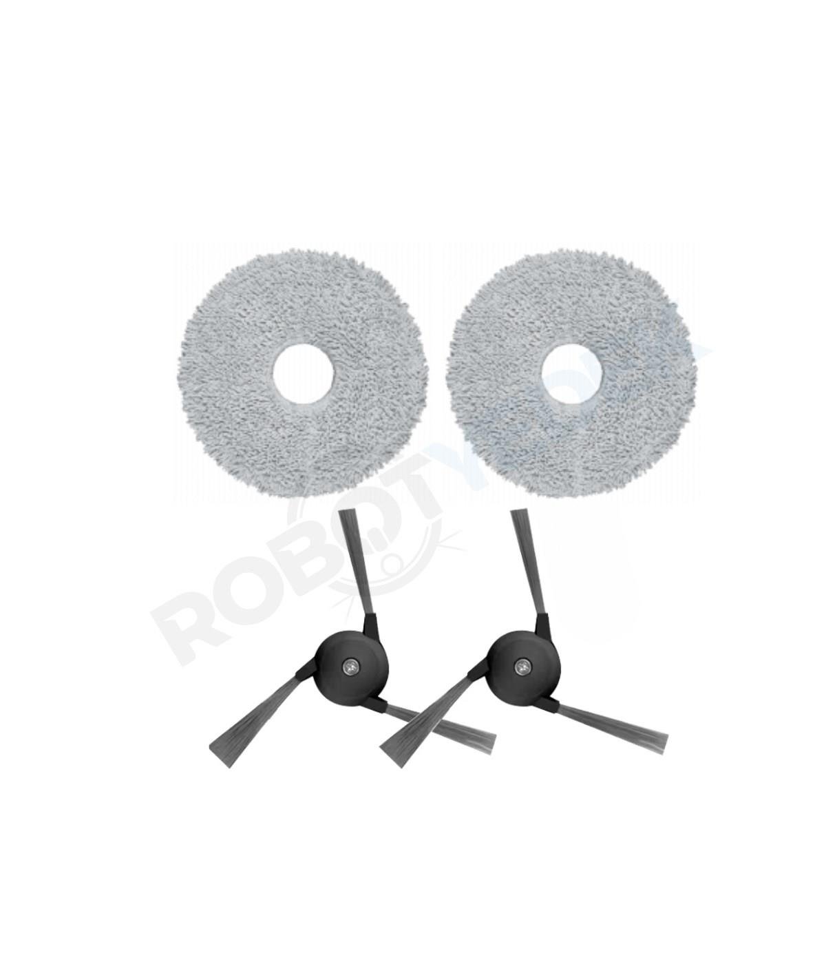 Dreame L40 Ultra Uyumlu Mop ve Yan Fırça-4 Parça