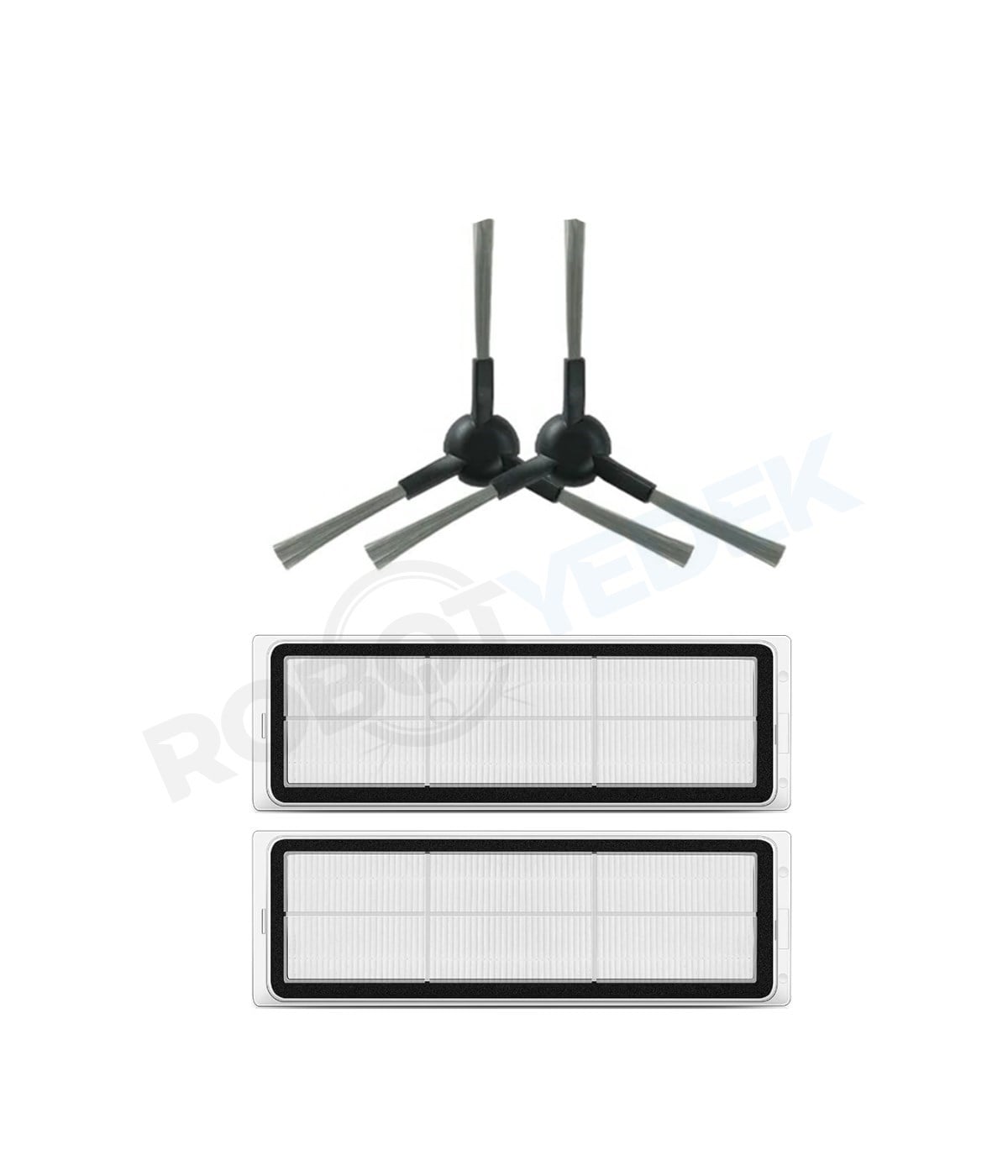 Dreame L40 Uyumlu (Ultra Değil) Yedek Hepa Filtre ve Yan Fırça-4 Parça