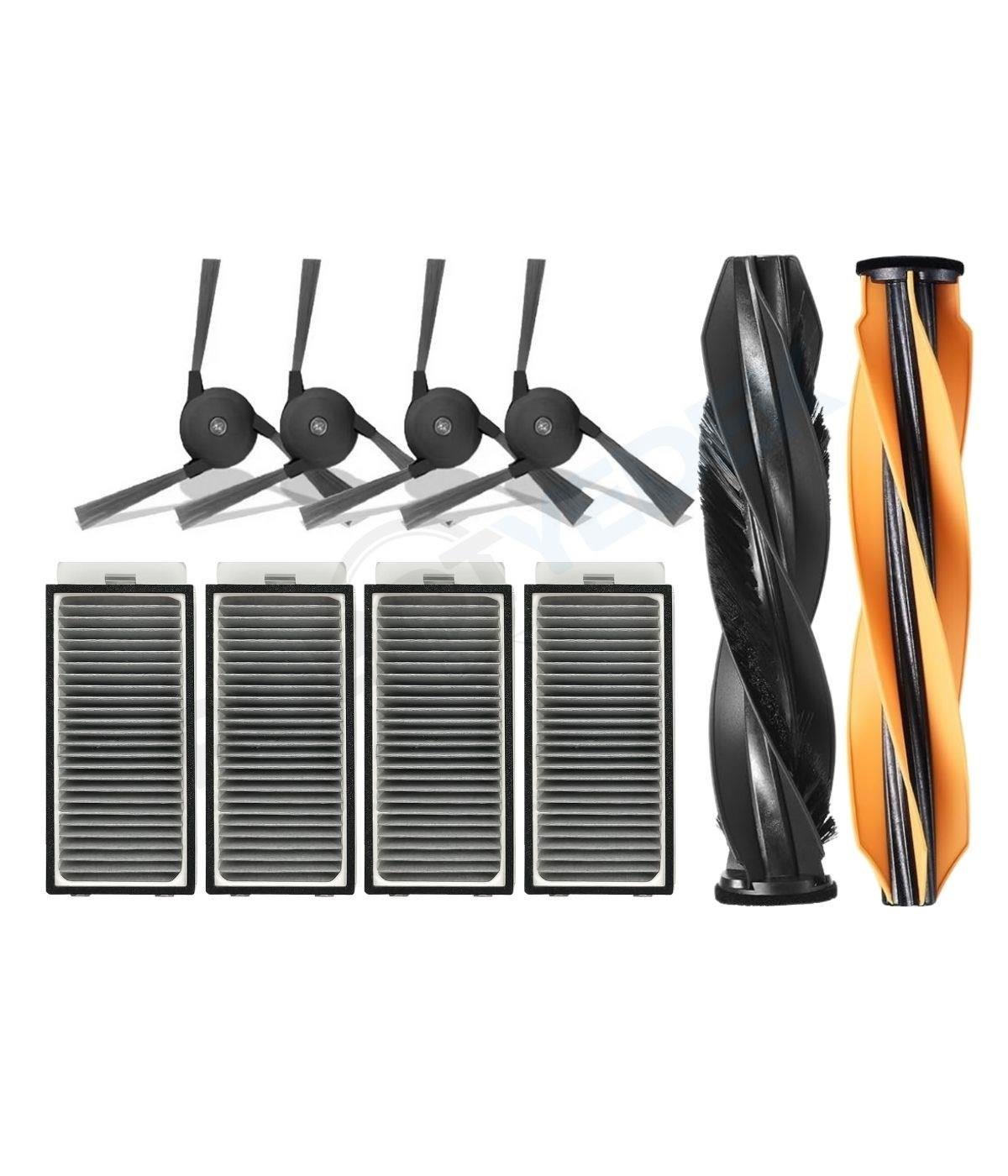 Dreame L40S Pro Ultra (RLL74CE) Mopsuz Ana Fırça Takımı Hepa Filtre Seti-9 Parça