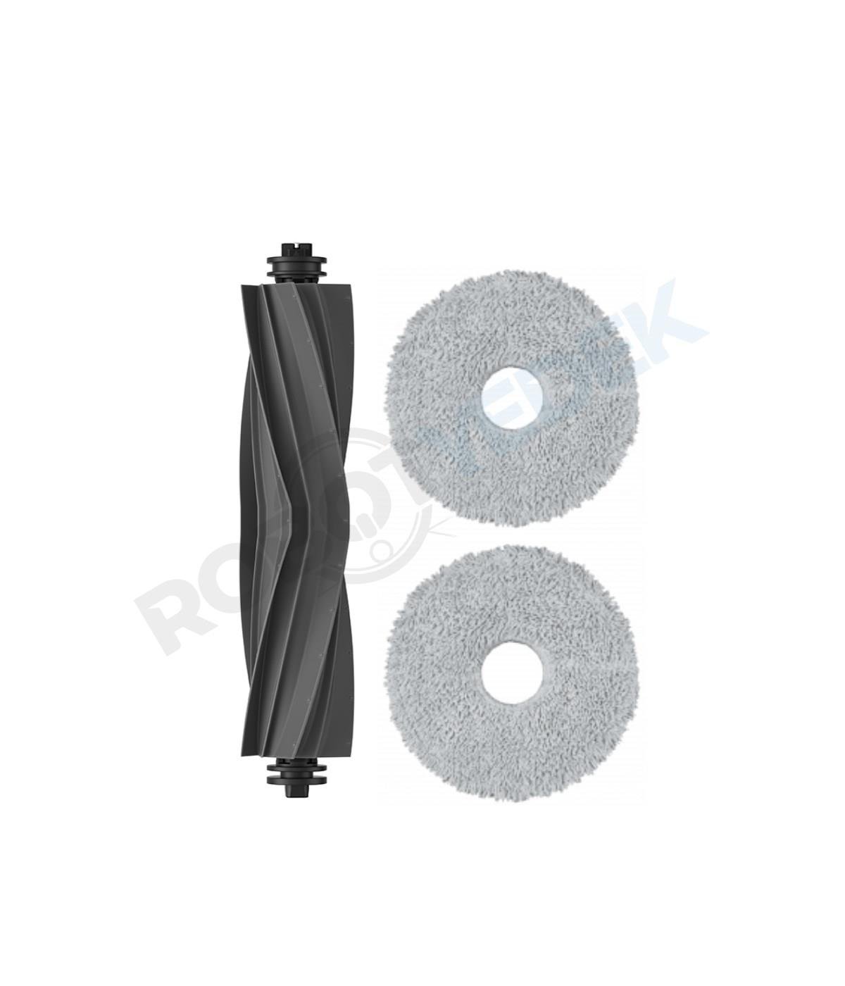 Dreame X30 Ultra Uyumlu Kauçuk Ana Fırça ve Mop-3 Parça