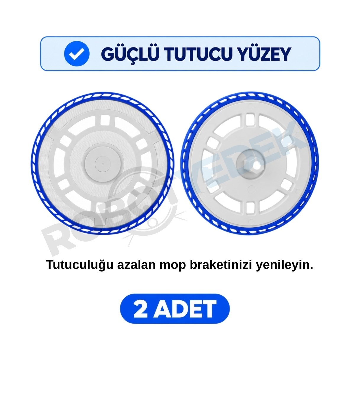 Ecovacs Deebot T30C Uyumlu Mop Tutucu Braket Plaka-2 Adet