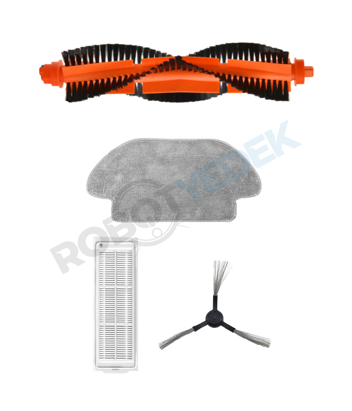 Karcher RCV 3 Uyumlu Yedek Fırça Filtre Mop Seti-4 Parça