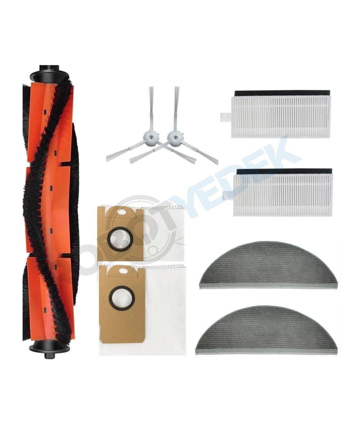 Lydsto R1 Pro Uyumlu Yedek Fırça Hepa Filtre Toz Torba  Mop Seti-9 Parça