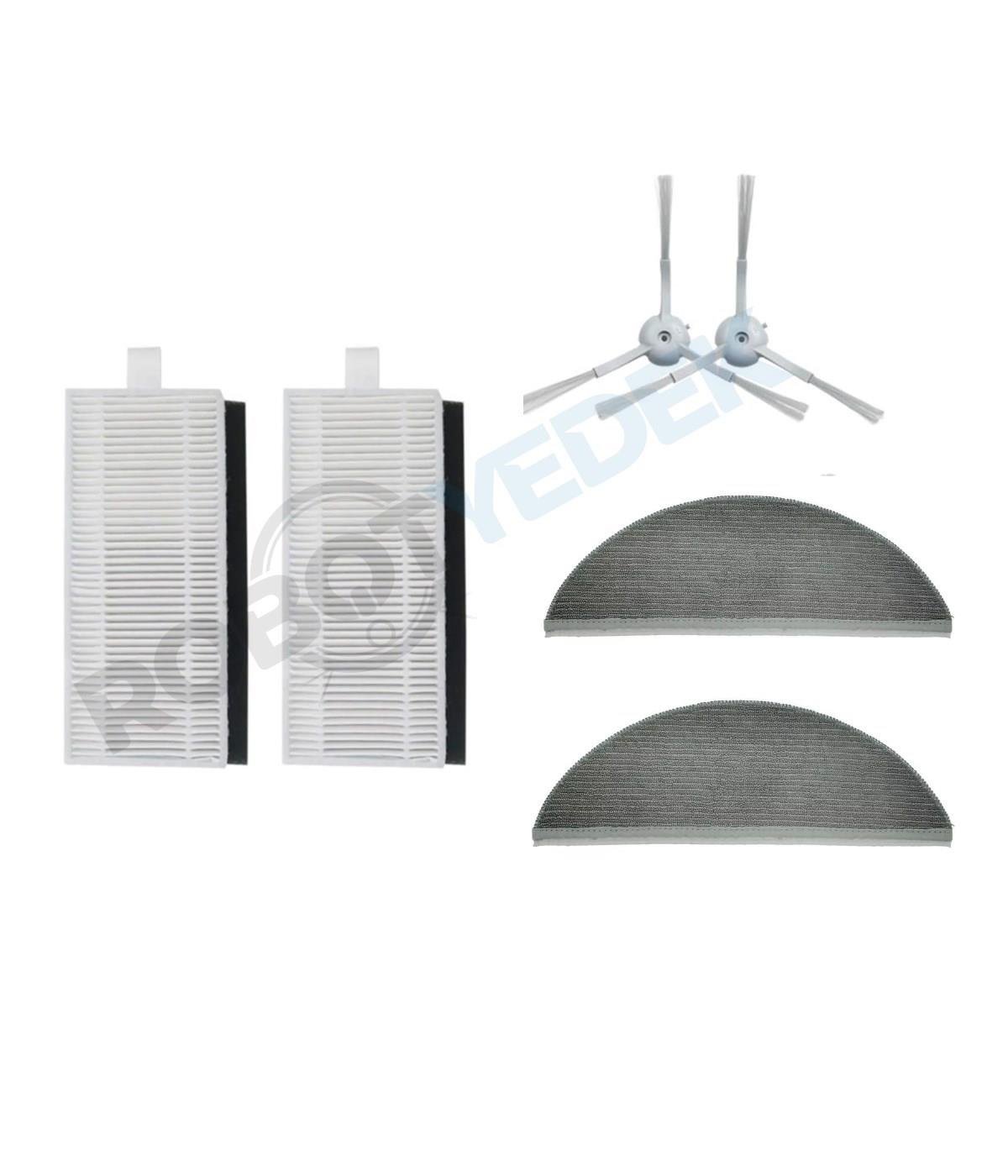 Lydsto R1 Pro Uyumlu Yedek Hepa Filtre Yan Fırça Mop-6 Parça