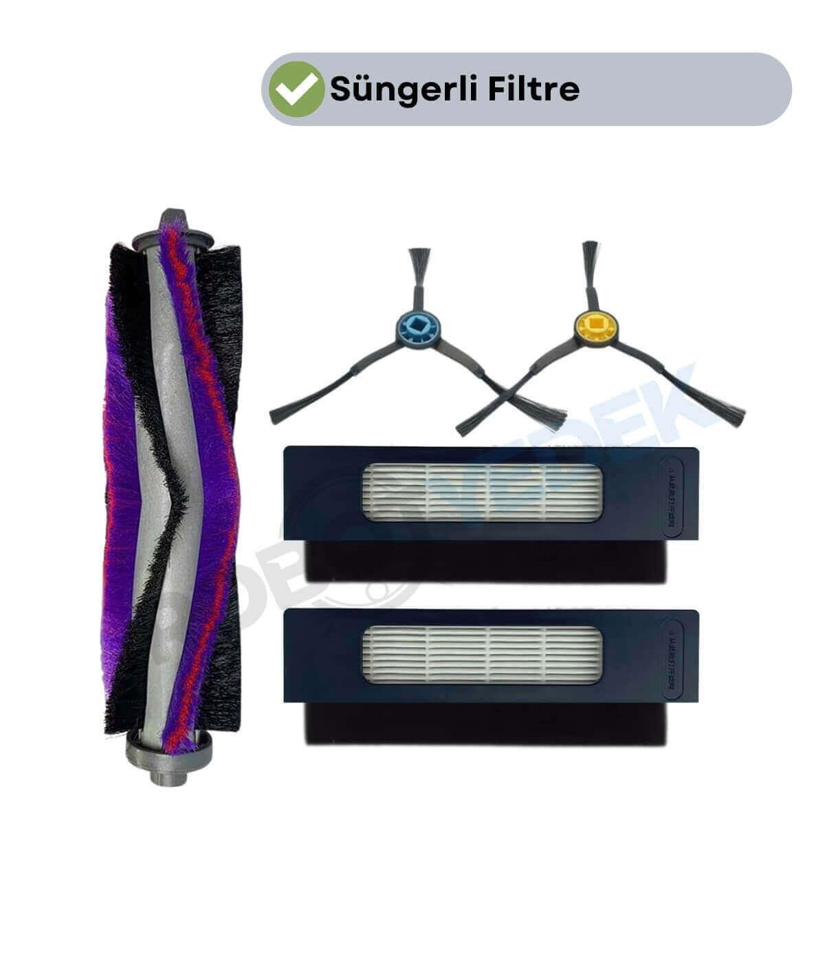 Midea M7 Uyumlu Yedek Fırça Filtre Seti-5 Parça