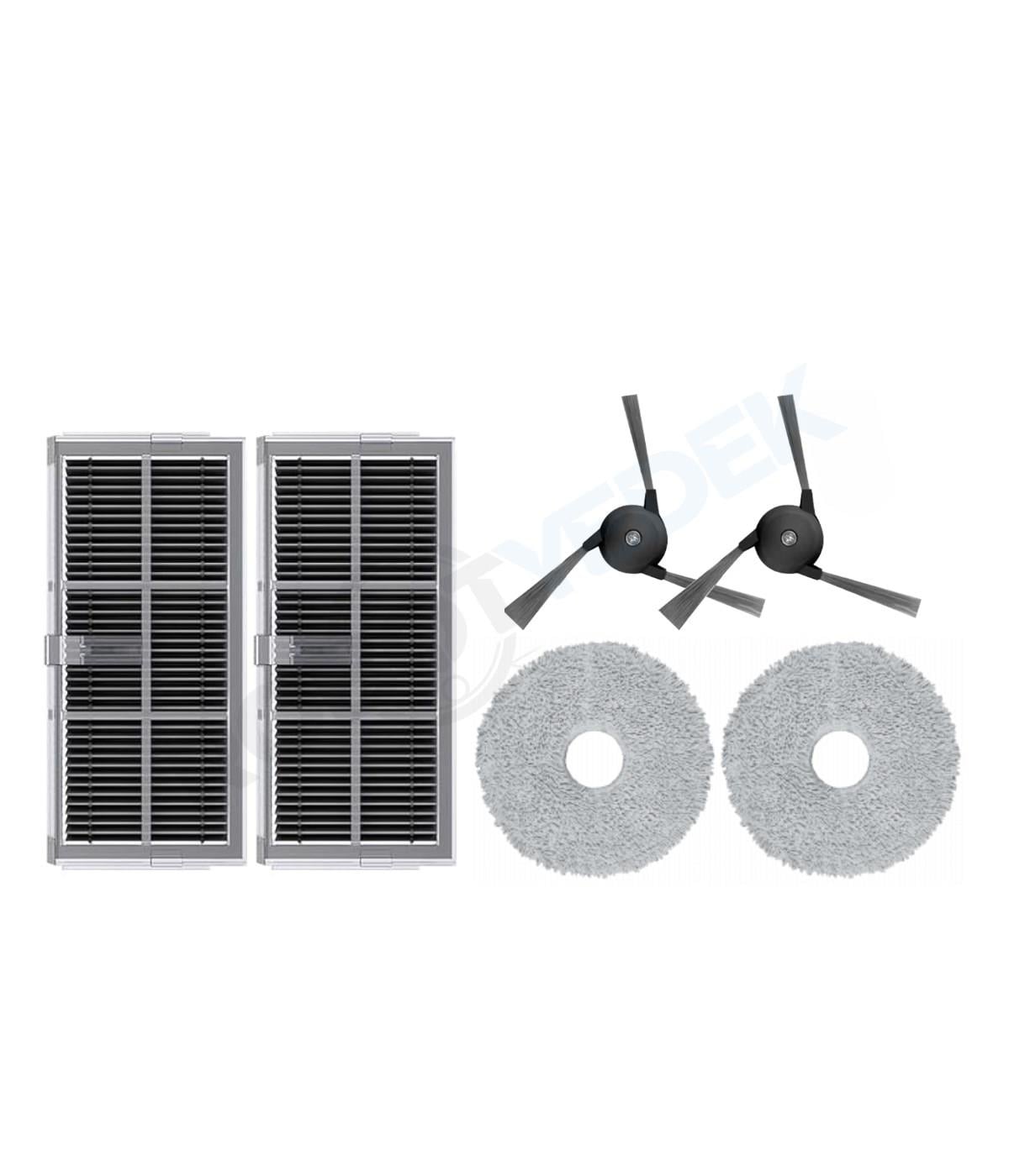 Mova P50 Pro Ultra Uyumlu Hepa Filtre Yan Fırça Mop-6 Parça
