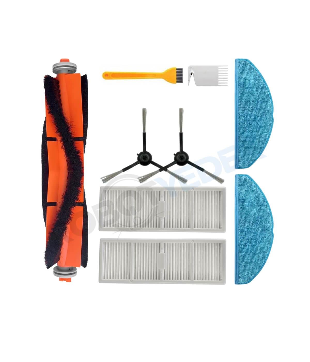 Philips 7000 Serisi XU7000/02 İle Uyumlu Fırça Hepa Filtre Mop Seti-9 Parça