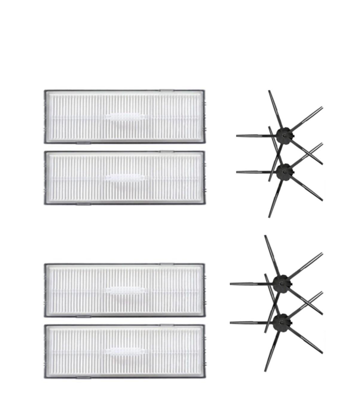Roborock G10 Uyumlu Yedek Hepa Filtre ve Yan Fırça-8 Parça