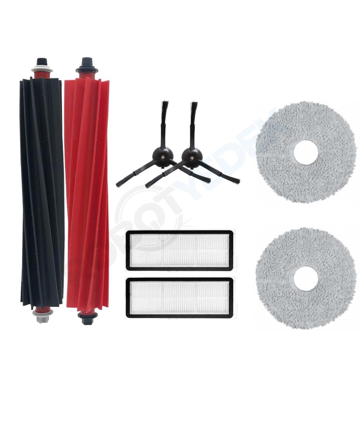 Roborock Q Revo Master Siyah Uyumlu Fırça Hepa Filtre Mop Seti-7 Parça