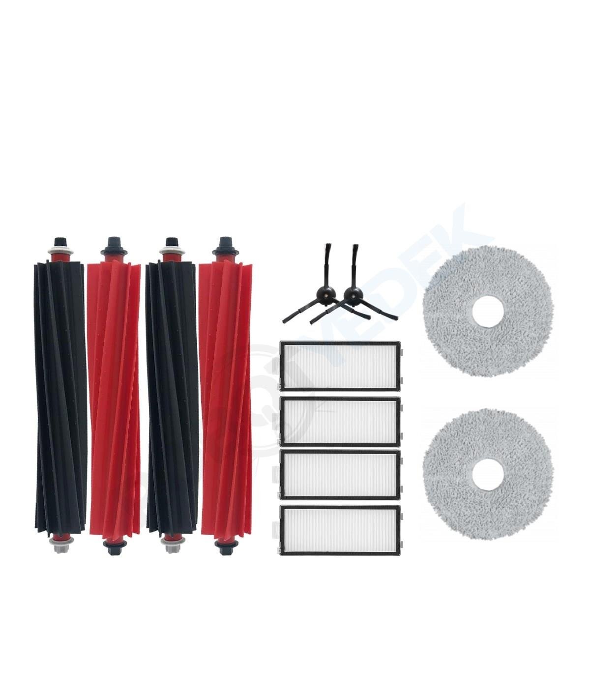 Roborock Q Revo Master Siyah Uyumlu Fırça Hepa Filtre Mop Seti-10 Parça