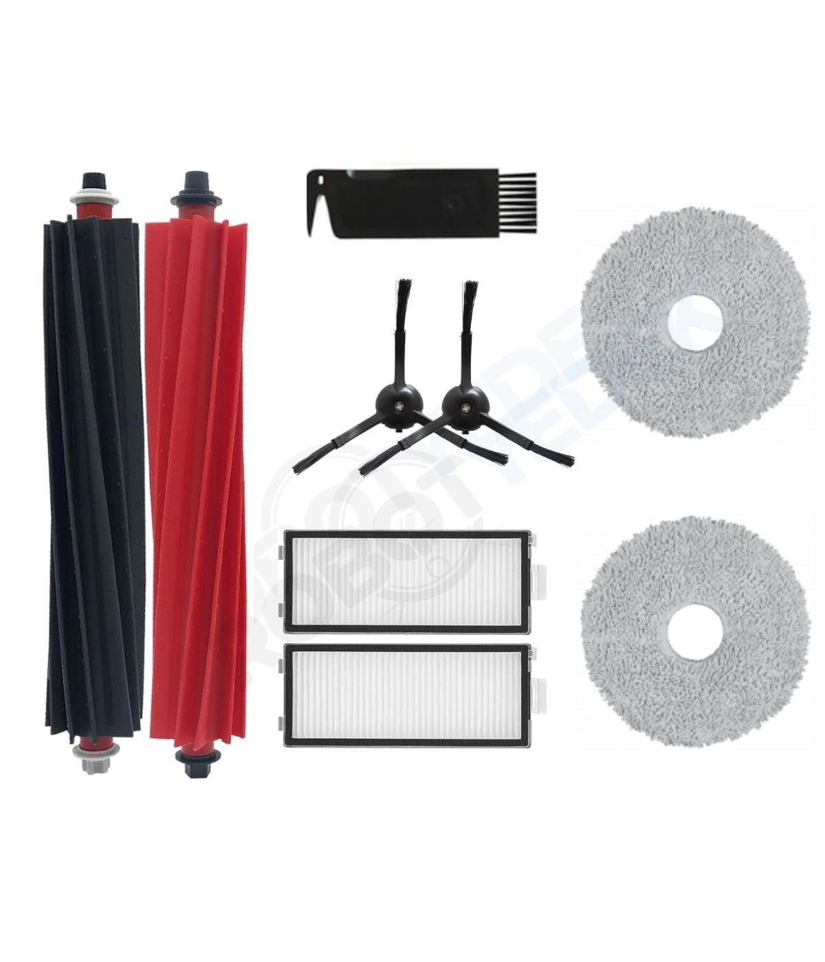 Roborock Q Revo Master Siyah Uyumlu Fırça Hepa Filtre Mop Seti-8 Parça