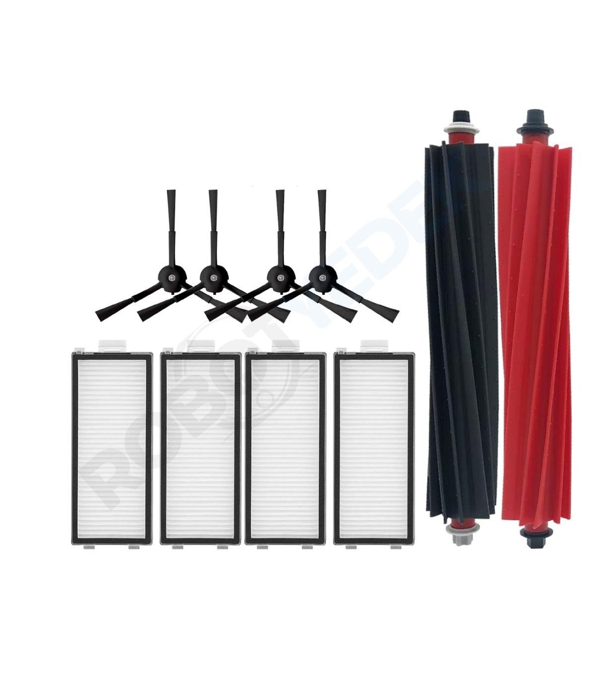 Roborock Q Revo Master Siyah Uyumlu Mopsuz Fırça Hepa Filtre Seti-9 Parça