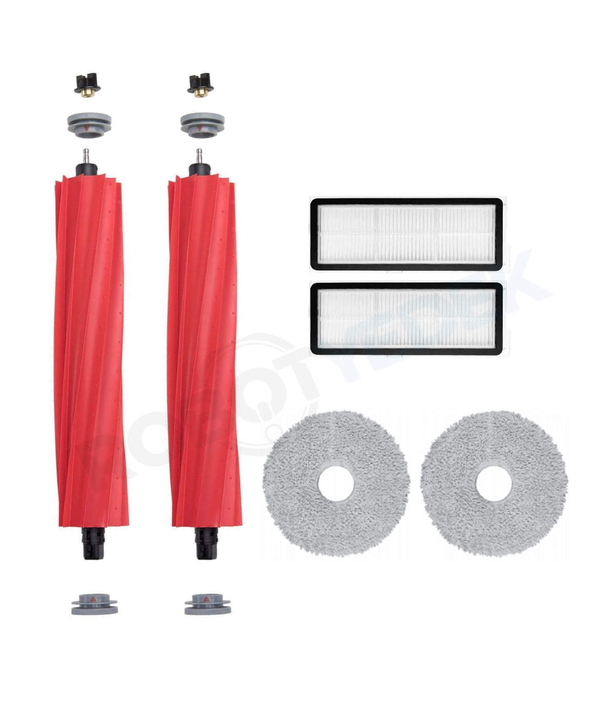 Roborock Q Revo MaxV Uyumlu Fırça Hepa Filtre Mop Seti-6 Parça