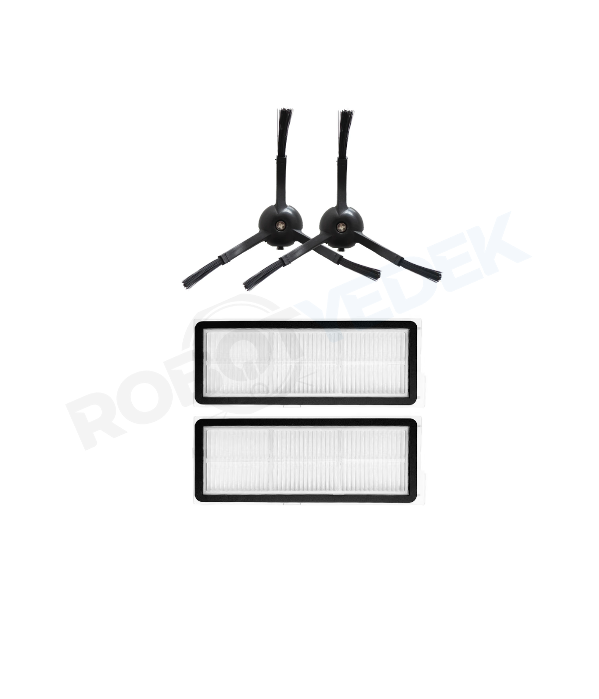 Roborock Q Revo Pro Siyah Uyumlu Hepa Filtre ve Yan Fırça-4 Parça