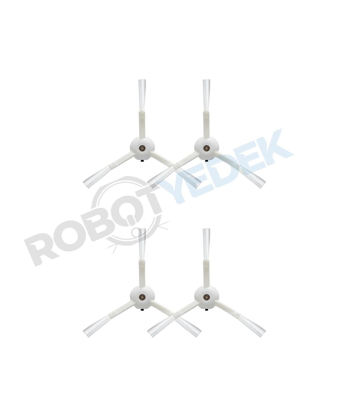 Roborock Q Revo Slim Uyumlu Yedek Beyaz Yan Fırça-4 Adet