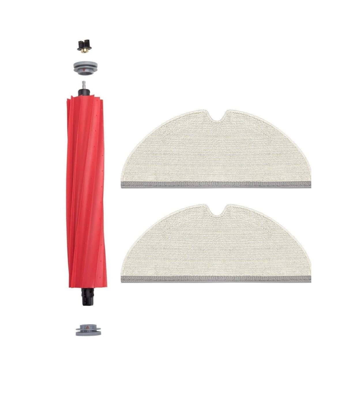 Roborock Q7 Max, Q7 Max Plus Uyumlu Yedek Ana Fırça ve Mop-3 Parça