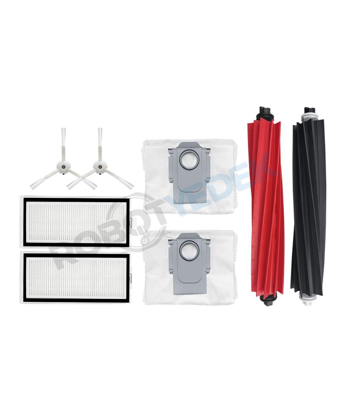 Roborock Q8 Max Plus Beyaz Uyumlu Yedek Fırça Hepa Filtre Toz Torba Seti-8  Parça