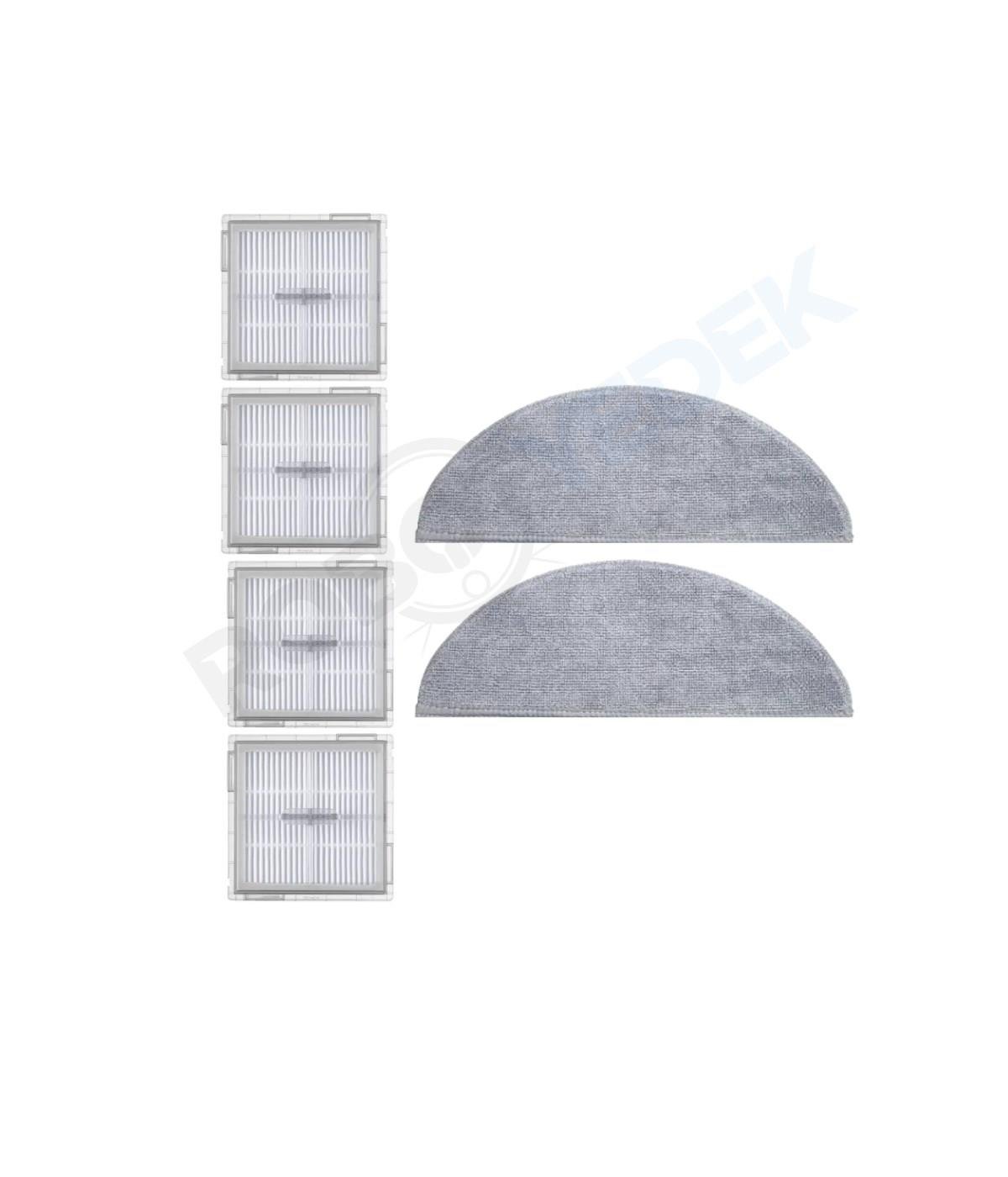 Roborock Q8 Max Pro (2025 Model!) Uyumlu Hepa Filtre ve Mop-6 Parça