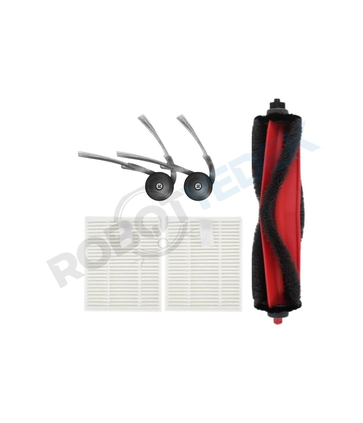 Roborock Q8 ve Q8 Plus RRA0TCP (MAX-PRO DEĞİL!!) Uyumlu Ana Fırça Hepa Filtre Yan fırça-3 Adet