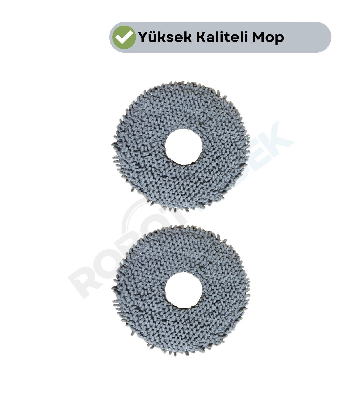 Roborock QRevo 2 Pro Uyumlu Mikrofiber Mop Bez 2 Parça