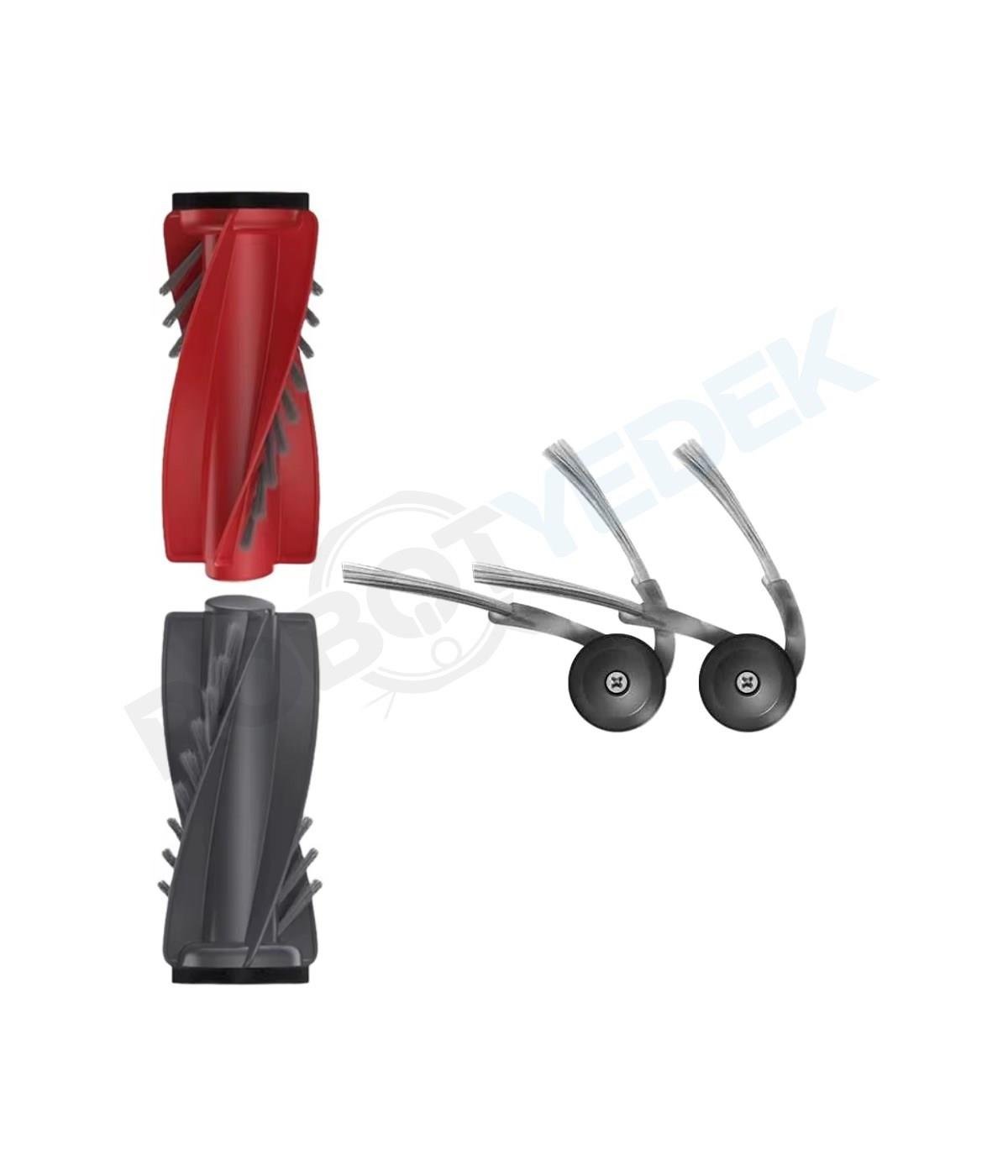 Roborock QRevo Curv 5A1 Uyumlu Ana Fırça ve Yan Fırça-3 Parça