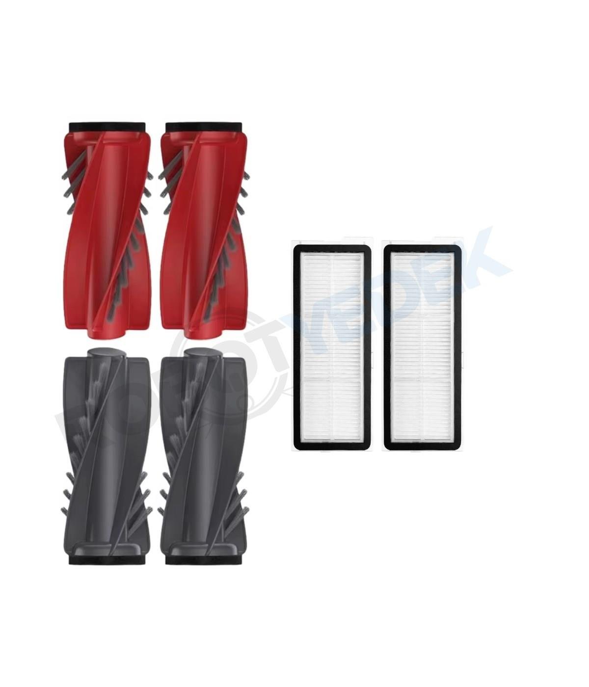 Roborock QRevo Curv 5A1 Uyumlu Ana Fırça ve Hepa Filtre-4 Parça