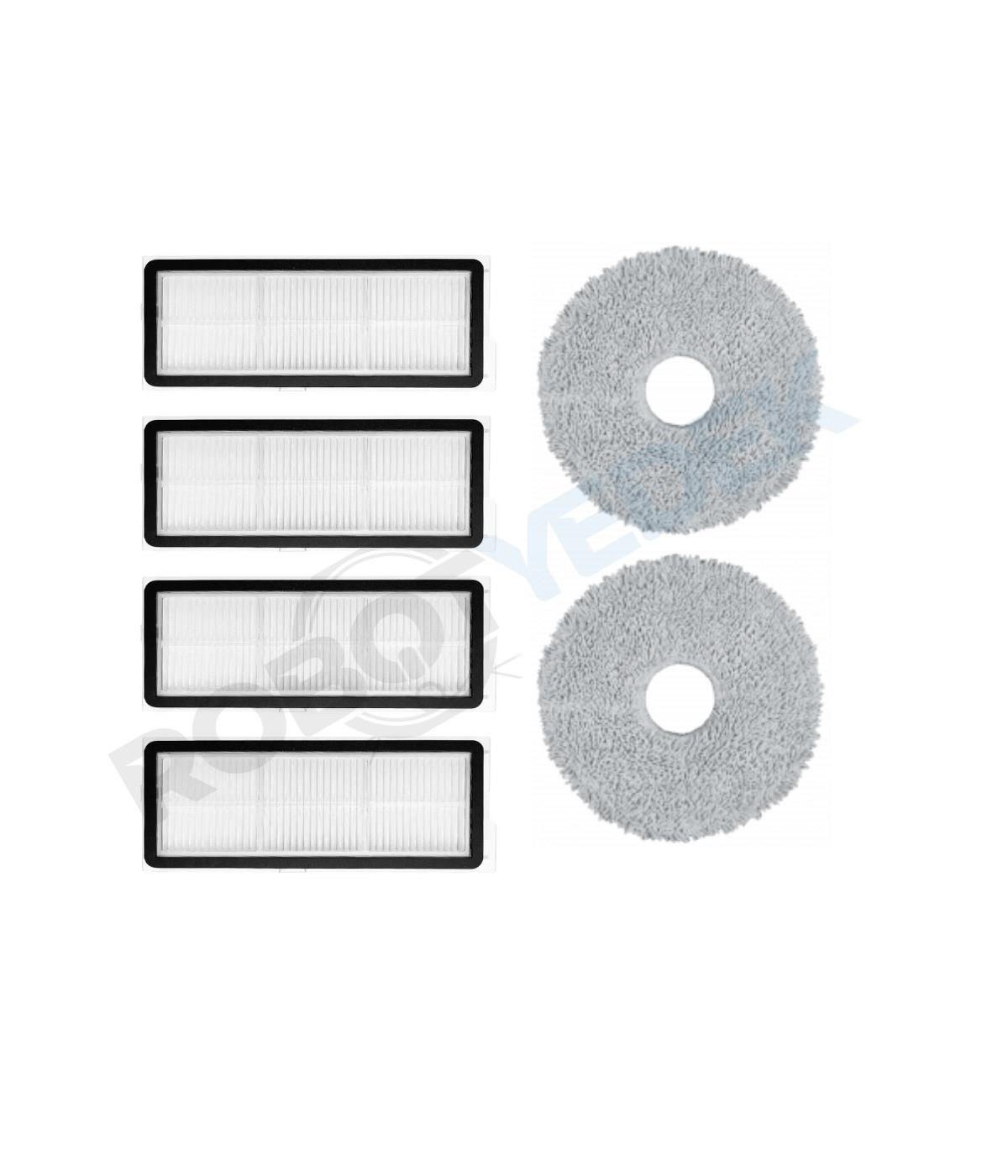 Roborock QRevo Curv 5A1 Uyumlu Hepa Filtre ve Mop-6 Parça