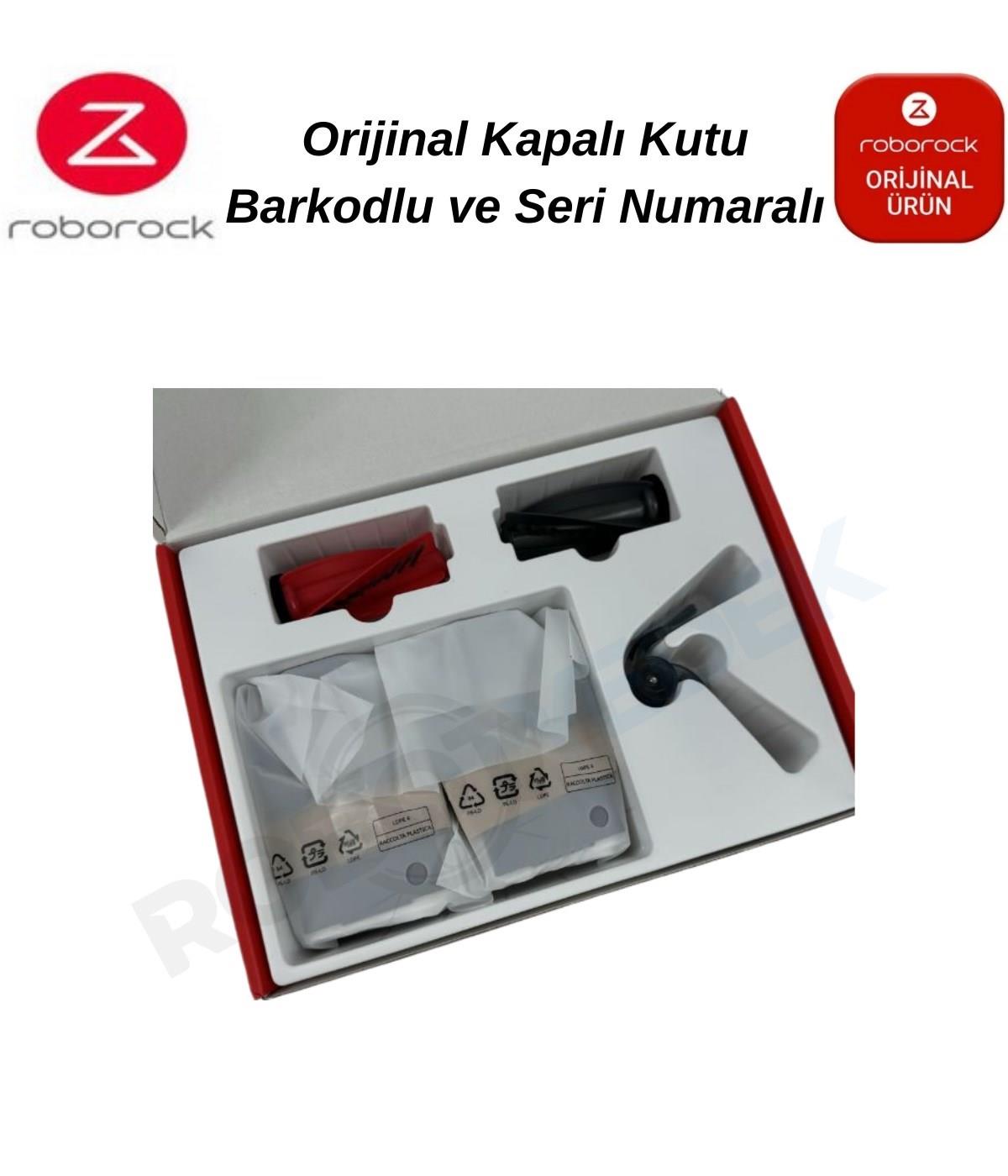 Roborock QRevo Curv Orijinal Set - Ana Fırça Takımı 2 Toz Torbası 2 Yan Fırça