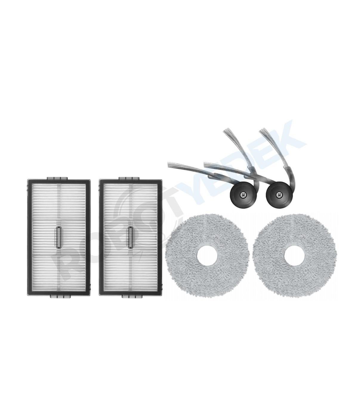 Roborock QRevo CurvX Uyumlu Hepa Filtre Yan Fırça Mop-6 Parça