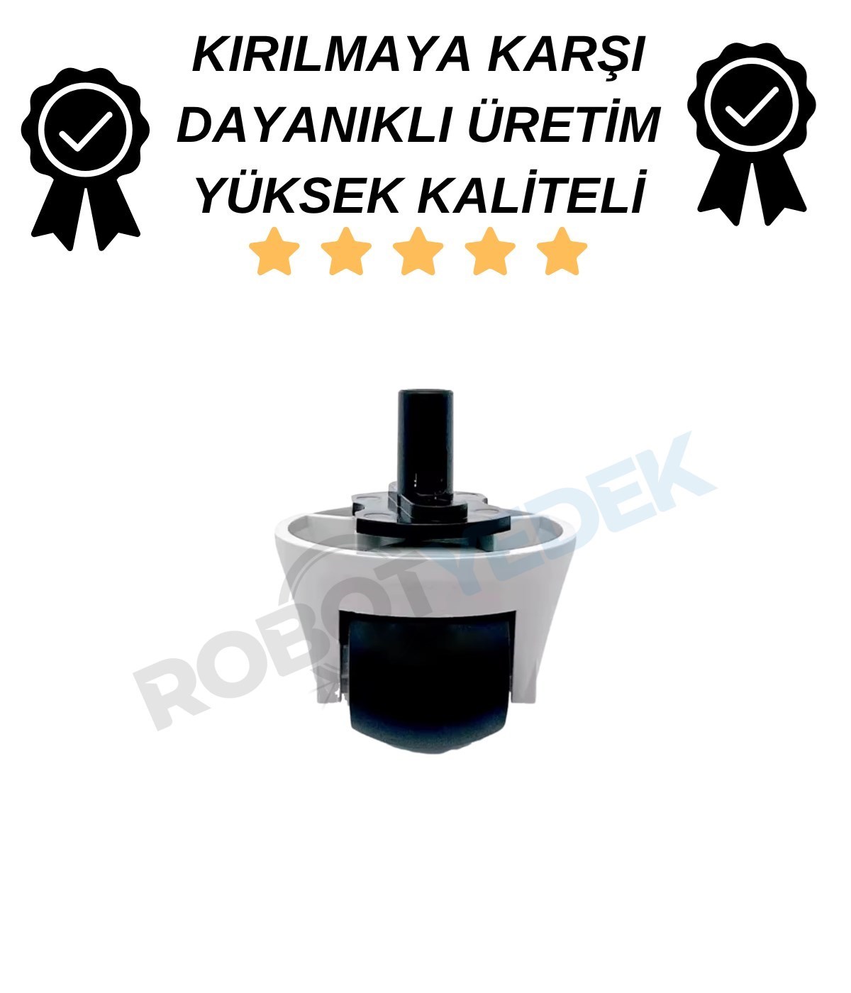 Roborock QRevo Edge 2 Pro Uyumlu Ön Yedek Tekerlek Beyaz Renk 1 Adet