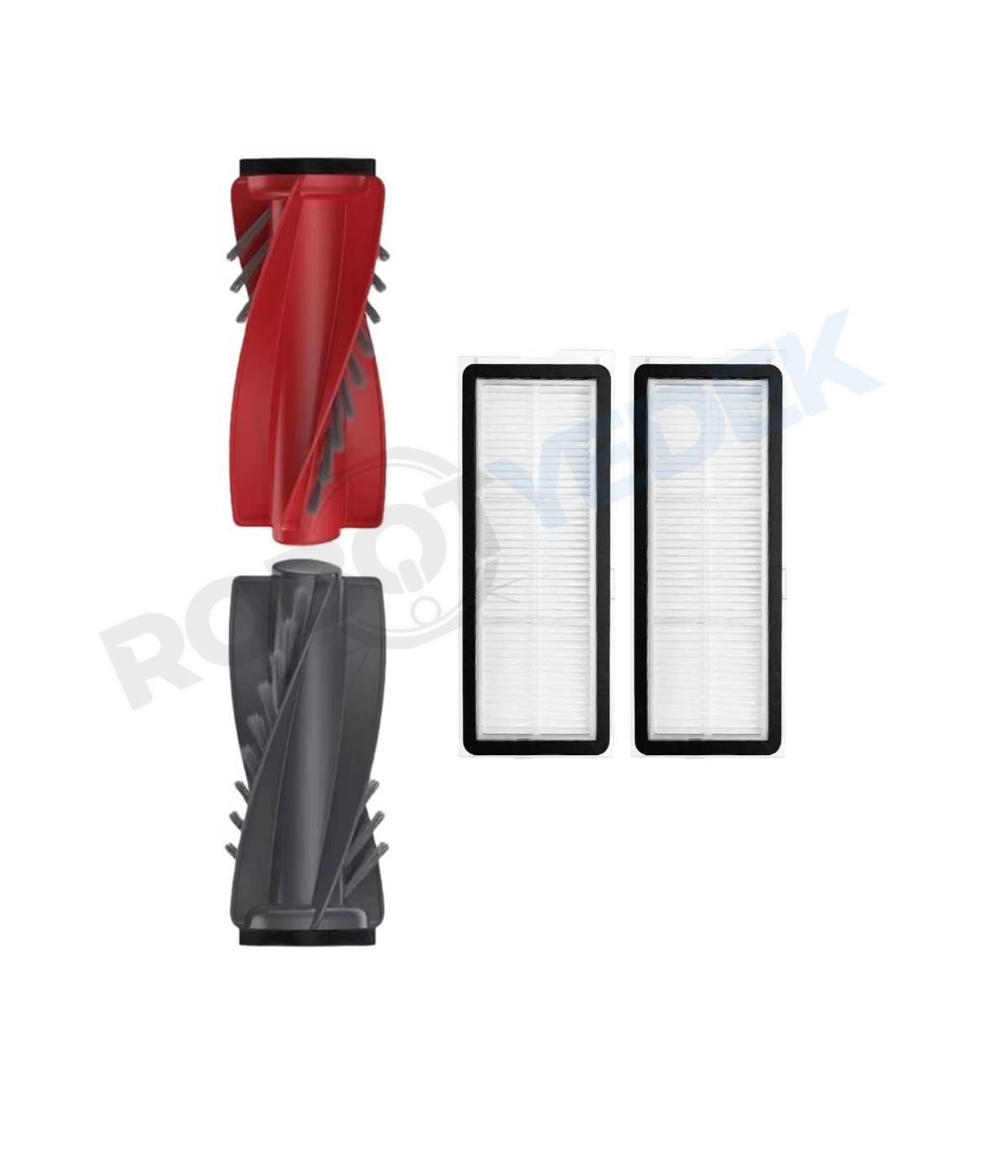 Roborock QRevo Edge 5V1 Uyumlu Ana Fırça ve Hepa Filtre-3 Parça