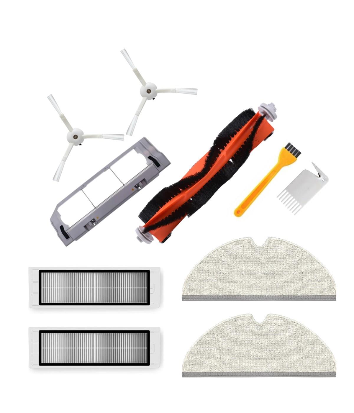 Roborock S50/S55 Uyumlu Yedek Fırça Hepa Filtre Mop Fırça Kapağı Seti-10 Parça