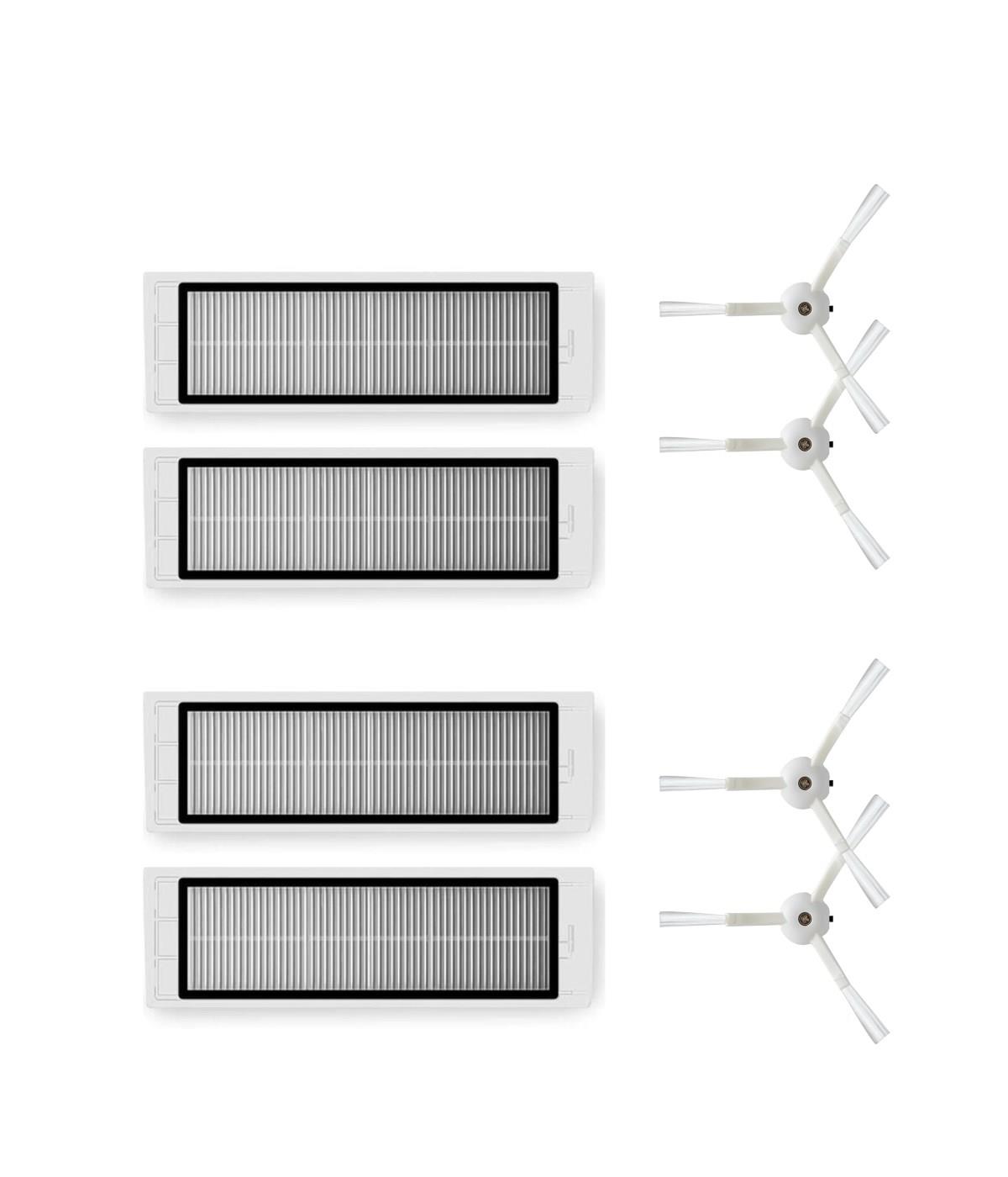 Roborock S50/S55 Uyumlu Yedek Hepa Filtre Yan Fırça -8 Parça