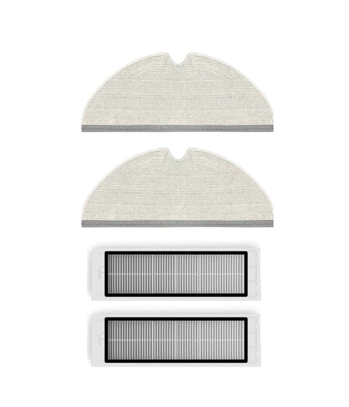 Roborock S50/S55 Uyumlu Yedek Mop ve Hepa Filtre-4 Parça