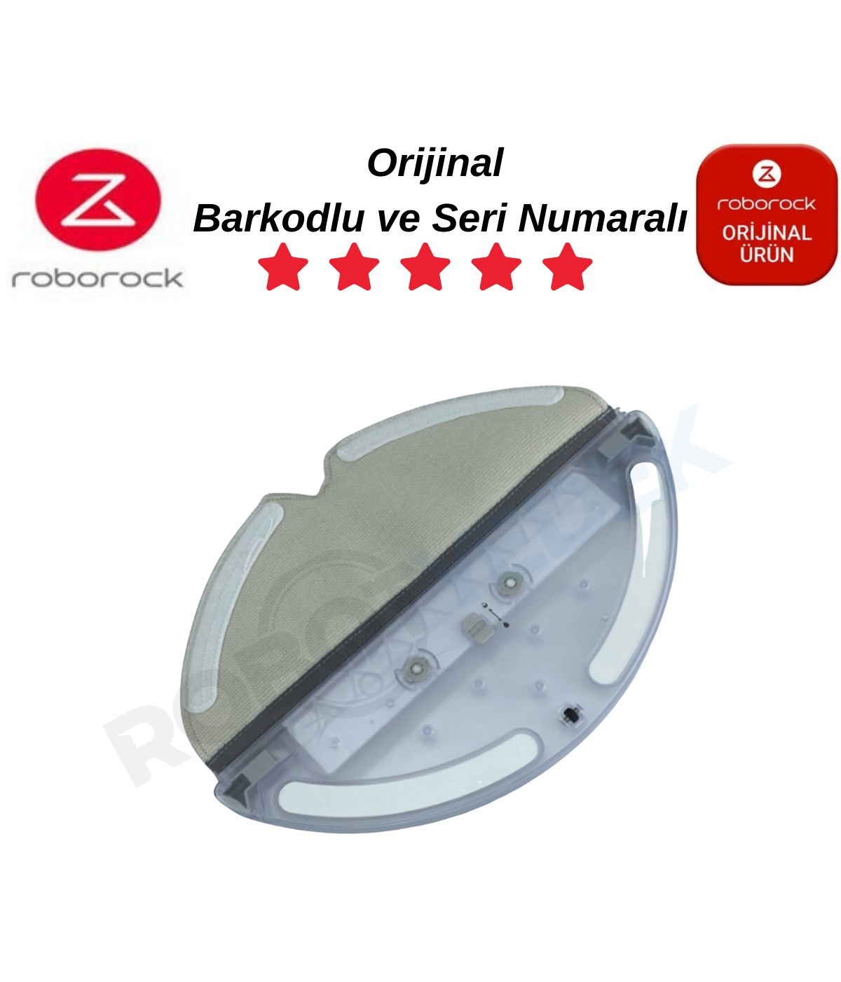 Roborock S6 Pure Orijinal Su Tankı ve Mop 1 Adet