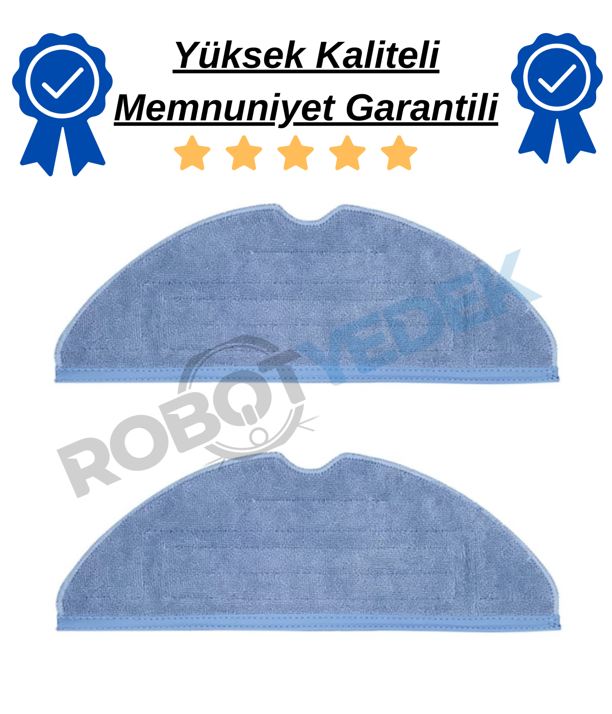 Roborock S7 Max Ultra Compatible 2 Pieces Mop Fiber Cloth Mop