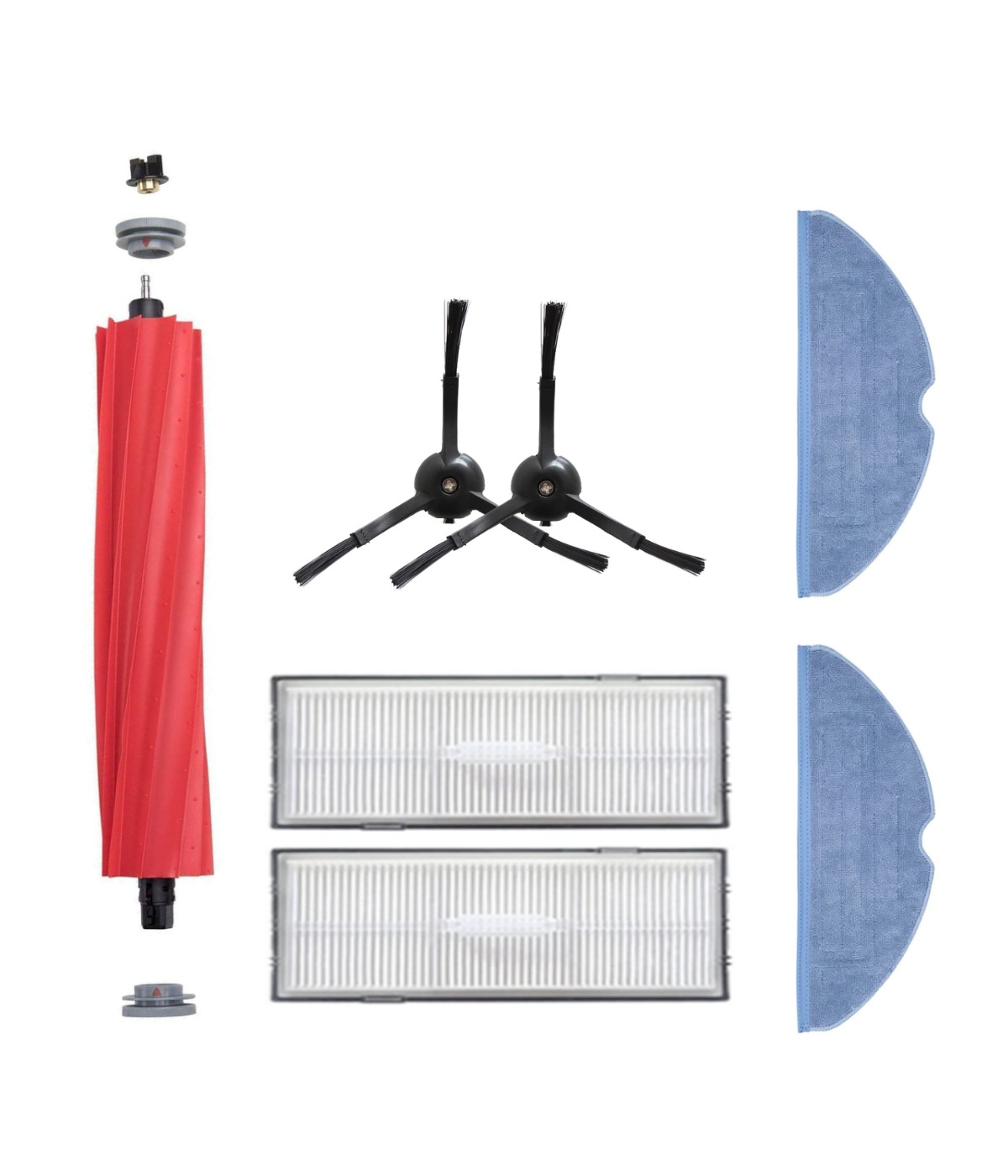 Roborock S7 Max Ultra Uyumlu Yedek Fırça Hepa Filtre Mop Seti-7 Parça