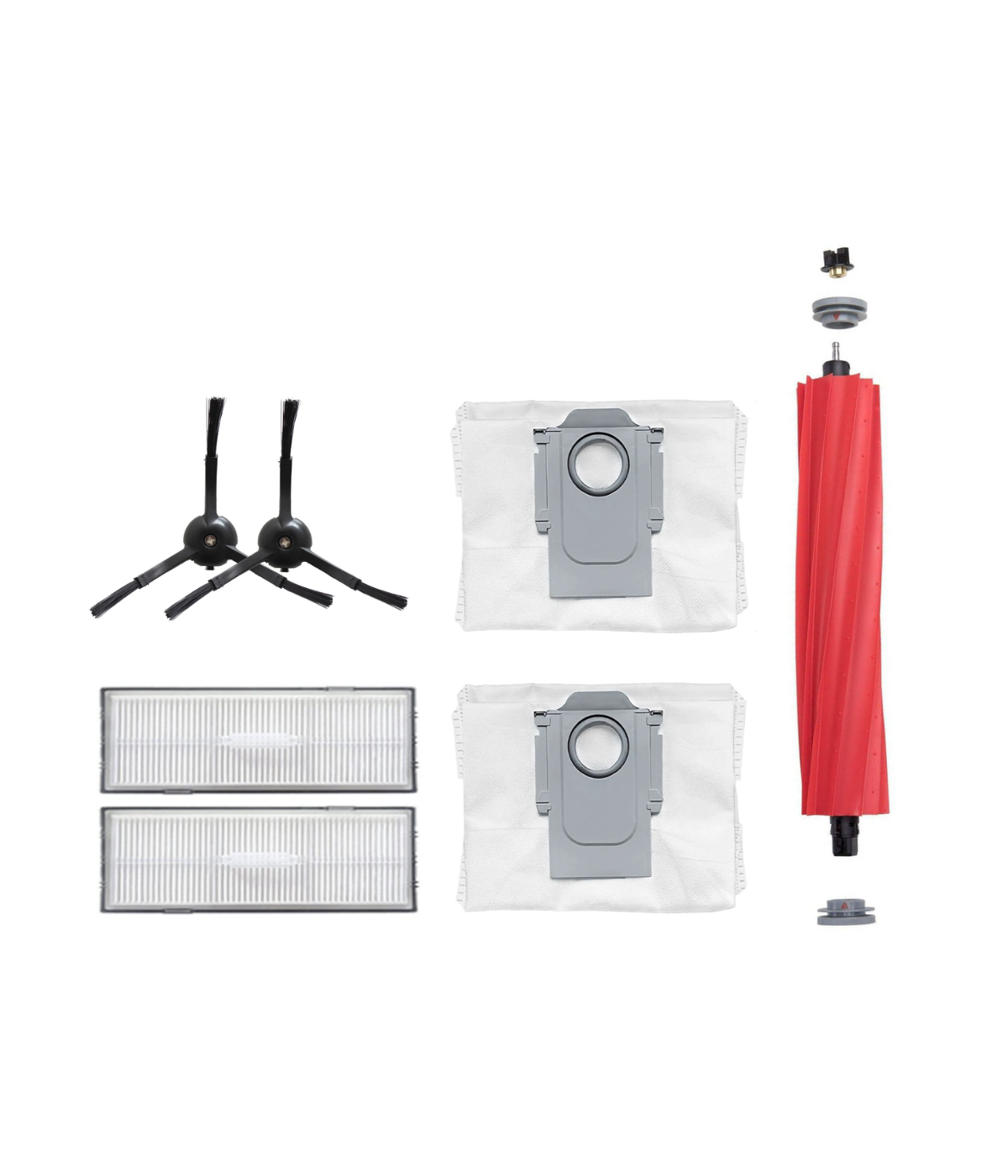 Roborock S7 Max Ultra Uyumlu Yedek Fırça Hepa Filtre Toz Torba Seti-7 Parça