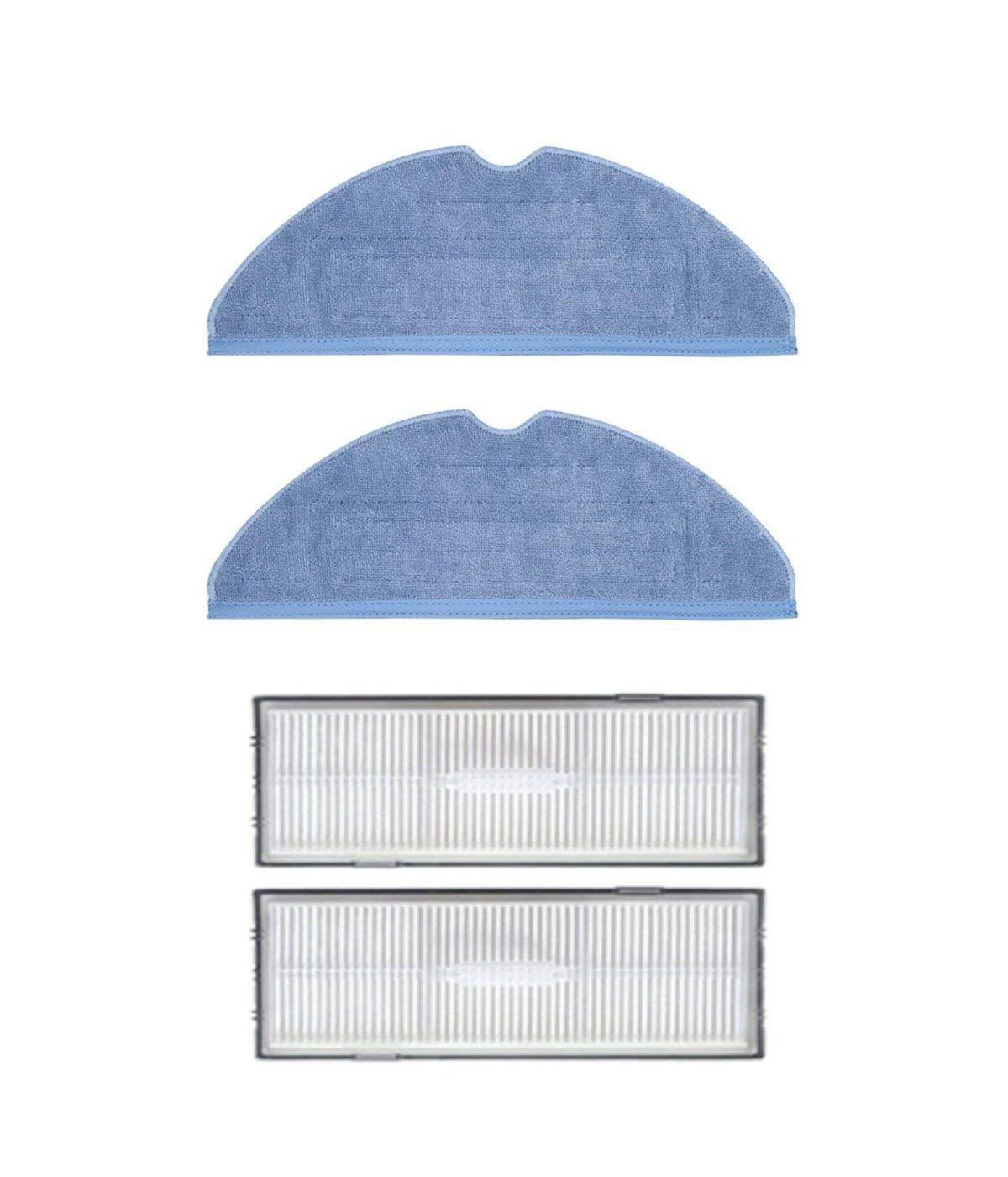 Roborock S7 Maxv, S7 Maxv Ultra Uyumlu Yedek Mop ve Hepa Filtre-4 Parça