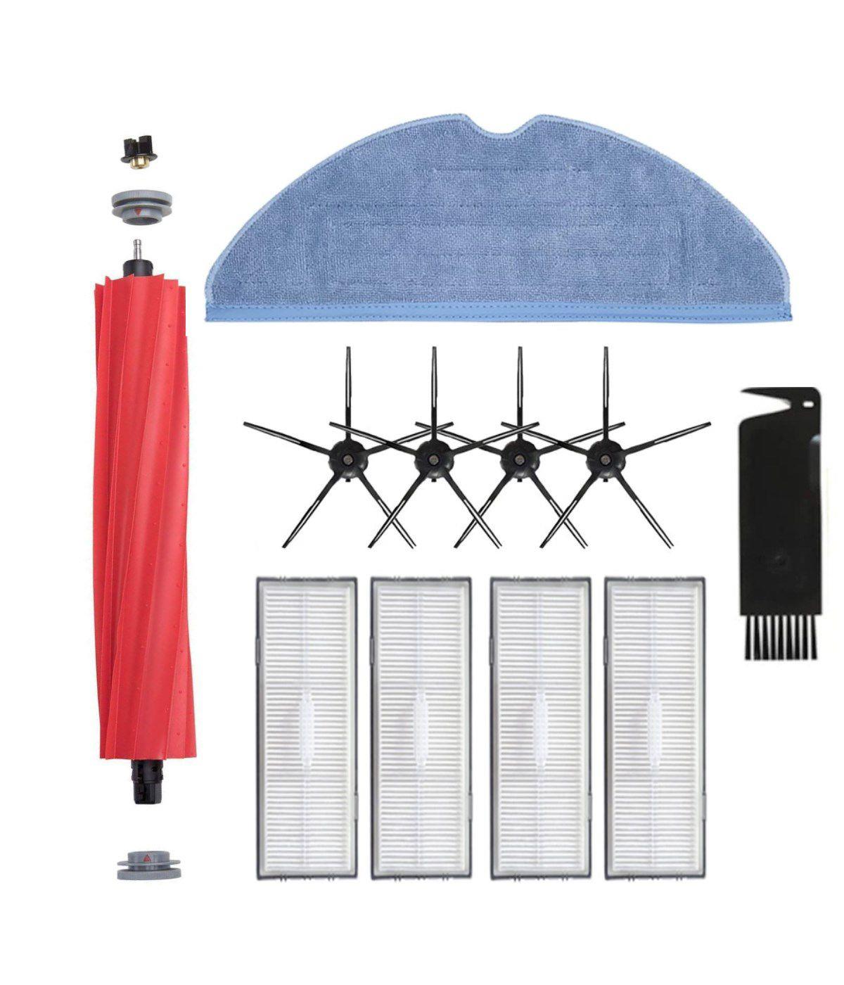 Roborock S7 Maxv, S7 Maxv Ultra Uyumlu Yedek Fırça Hepa Filtre Mop Seti-11 Parça