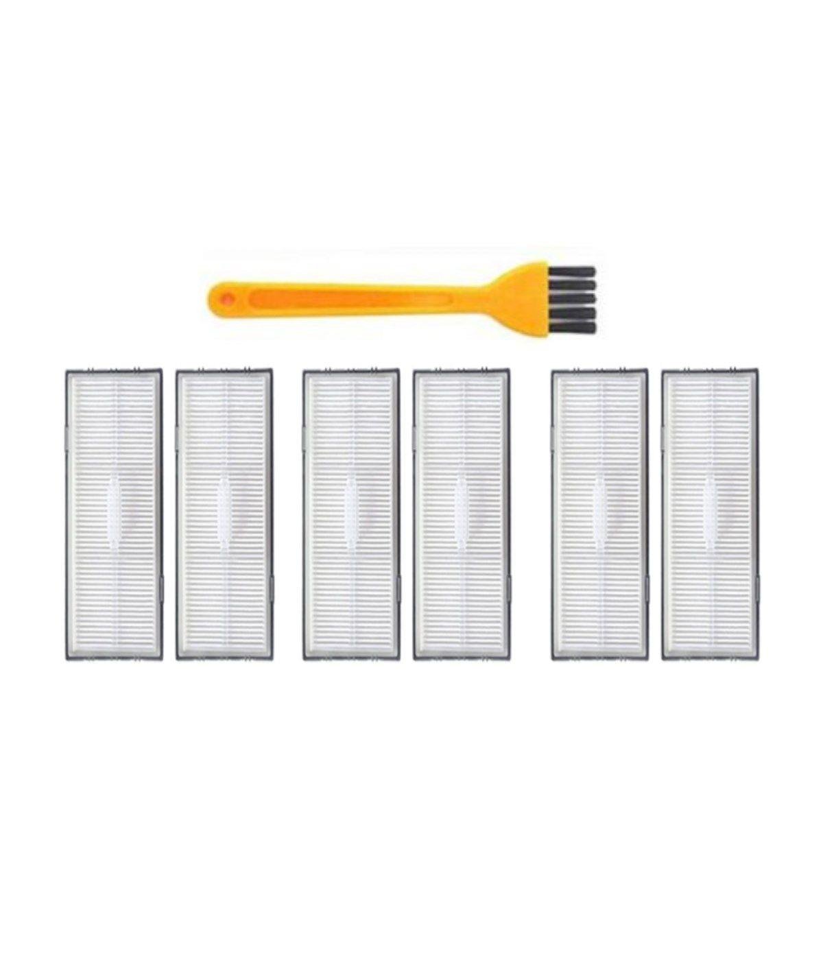 Roborock S7 Uyumlu Yedek 6 Hepa Filtre Ve 1 Adet Temizleme Fırçası