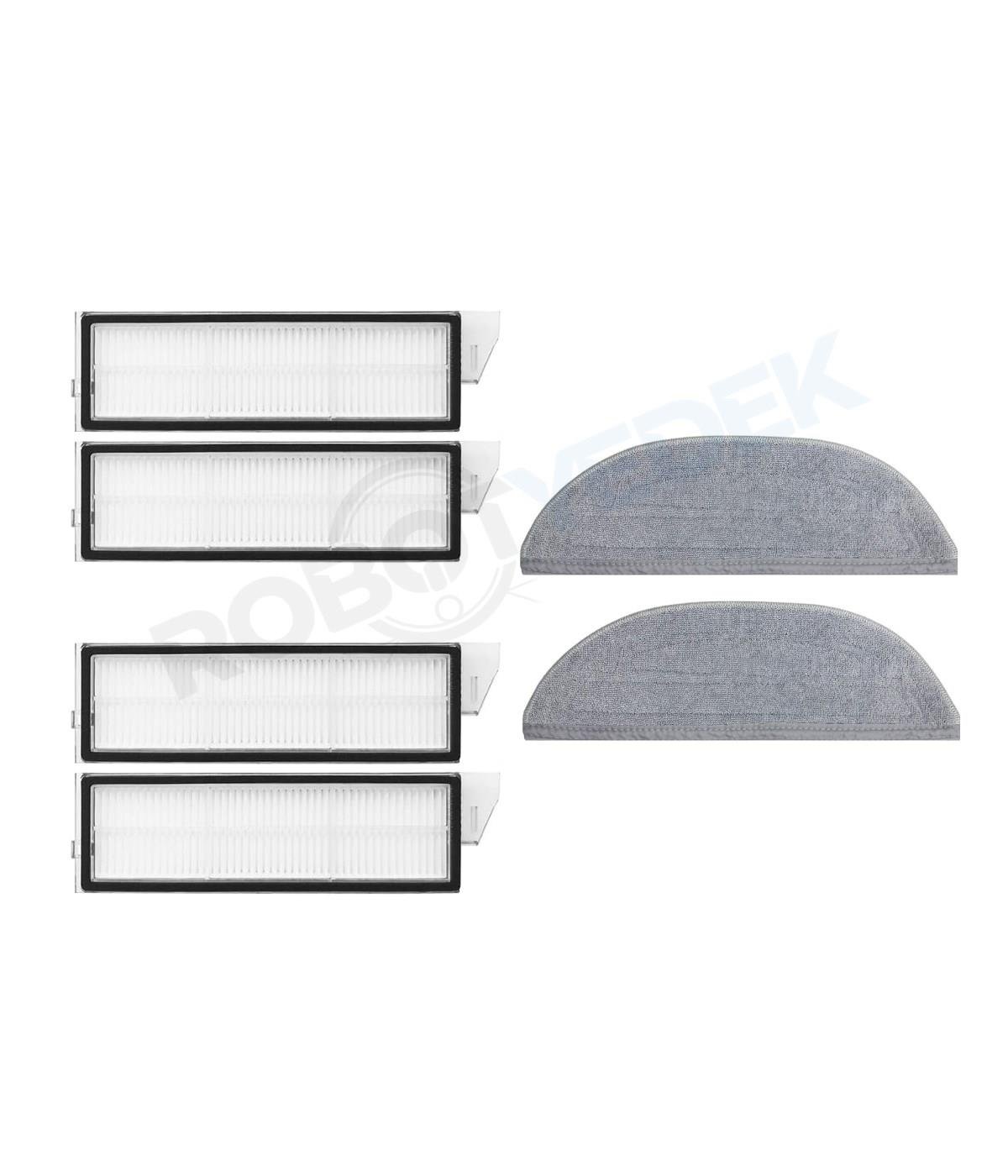 Roborock S8 MaxV Ultra Uyumlu Yedek Hepa Filtre ve Mop-6 Parça