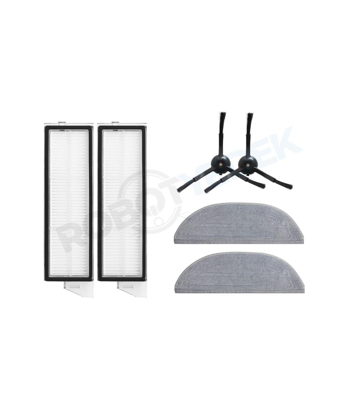 Roborock S8 MaxV Ultra Uyumlu Yedek Hepa Filtre Yan Fırça Mop-6 Parça