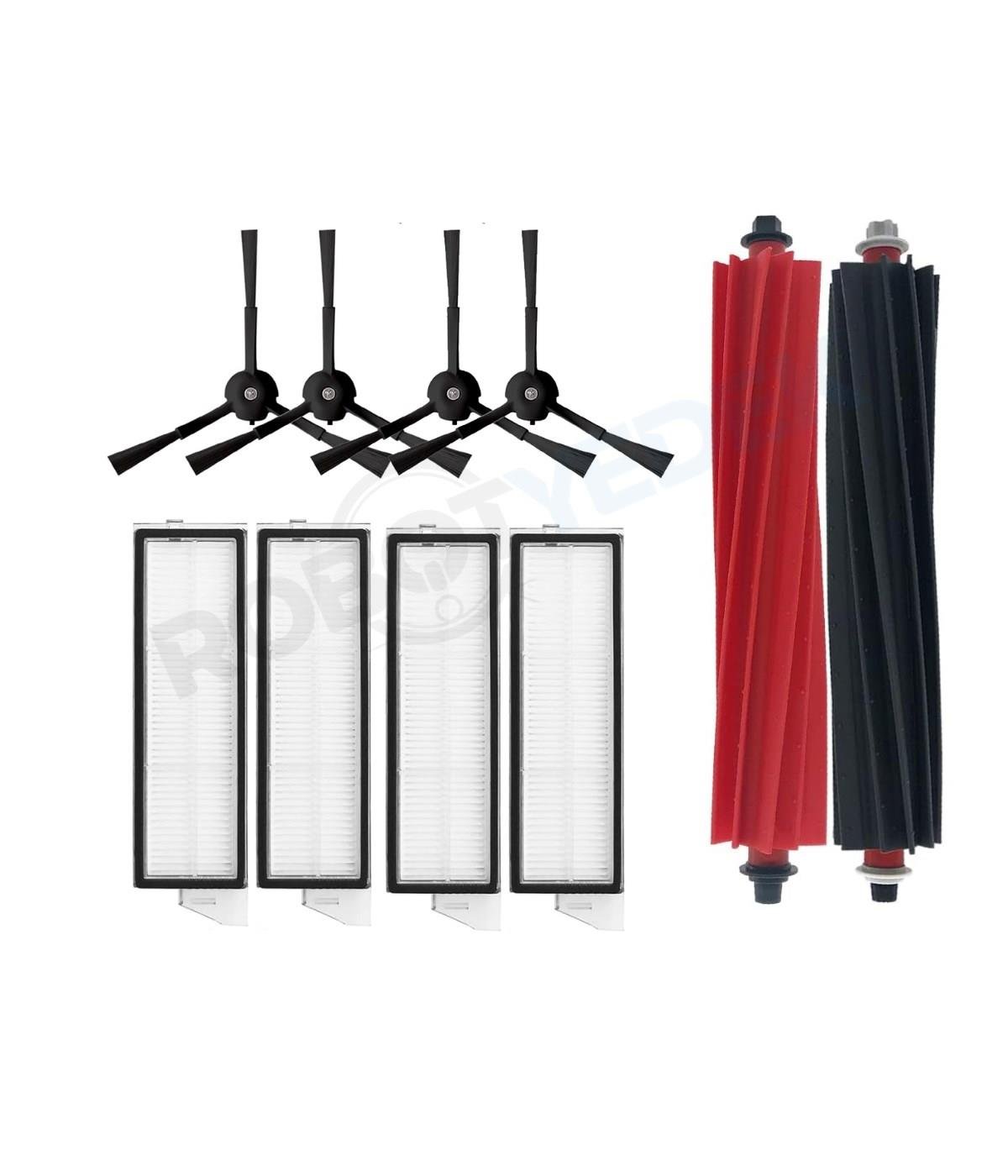 Roborock S8 MaxV Ultra Uyumlu Yedek Mopsuz Fırça Hepa Filtre Seti-10 Parça