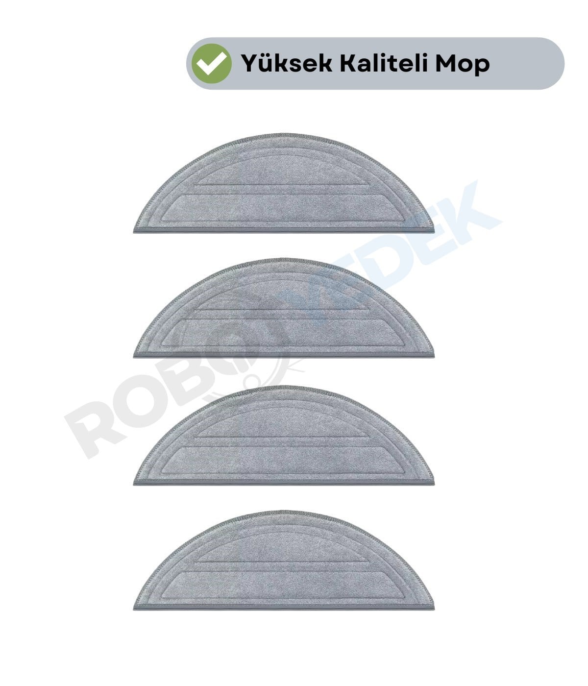 Roborock S9 S9 Plus Uyumlu 4 Adet Mikrofiber Mop Bez