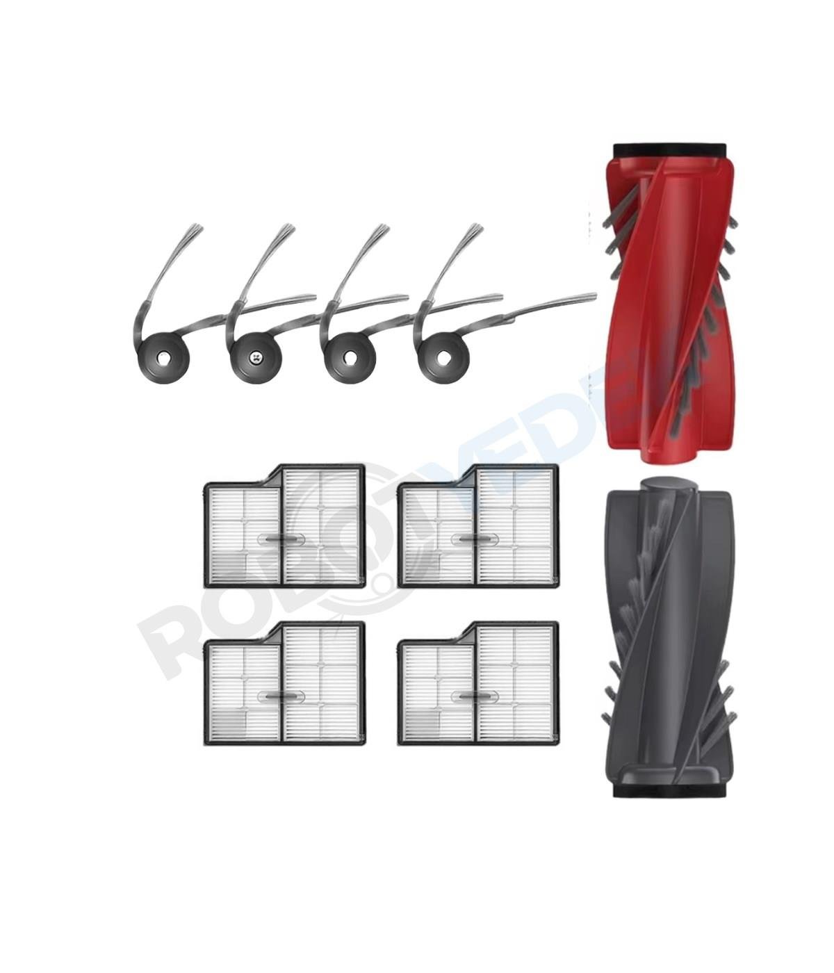 Roborock Saros 10 Uyumlu Mopsuz Fırça Hepa Filtre Seti-9 Parça